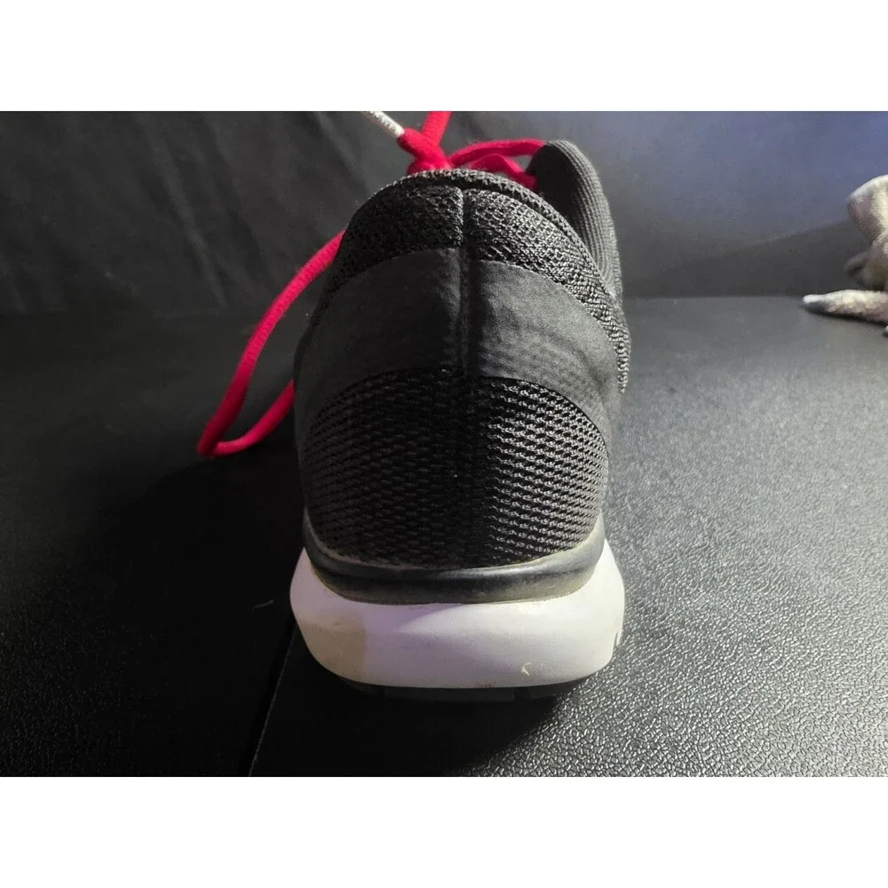 Nike Flex TR6 Training Shoes Women's US 8 Black White 831575-001 Red Laces